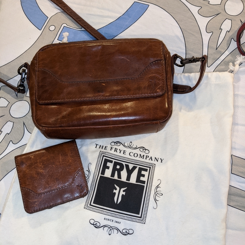 Frye crossbody bag and wallet